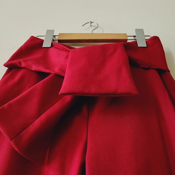 ATOS LOMBARDINI Red Pants with bow - Picture 4 of 6